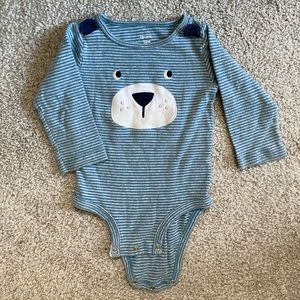 12-month long sleeve bear onesie